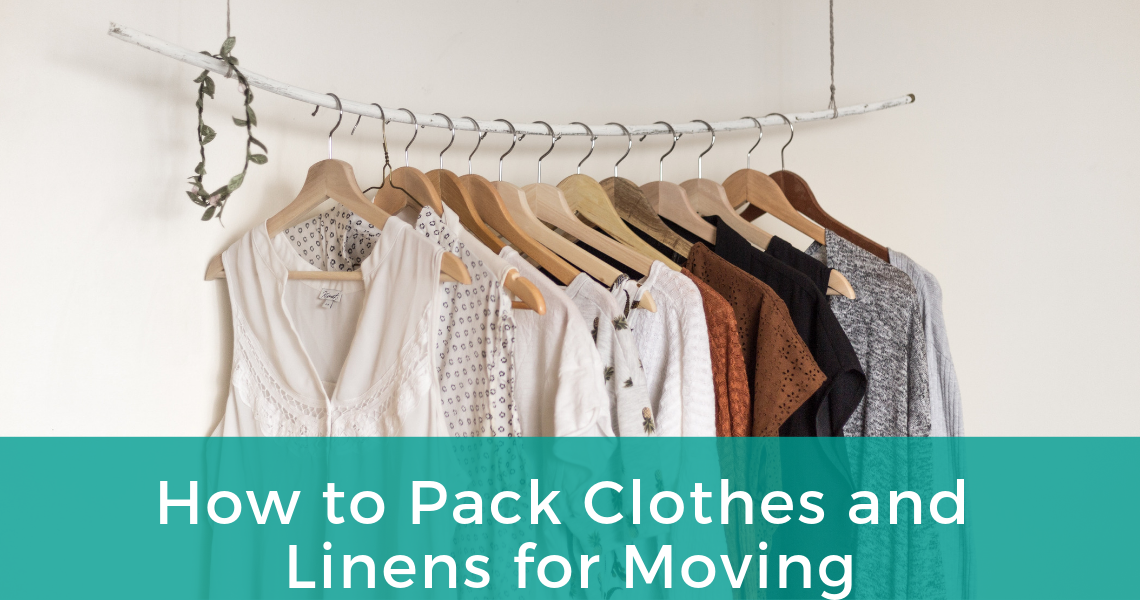 how to pack clothes and linens for moving Hendra Moving & Storage