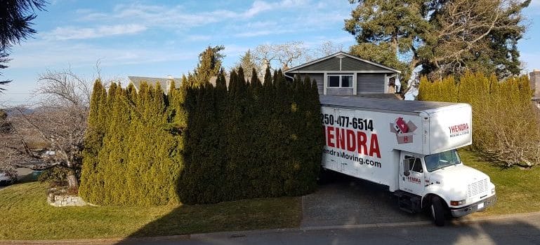 Hendra moving truck parked