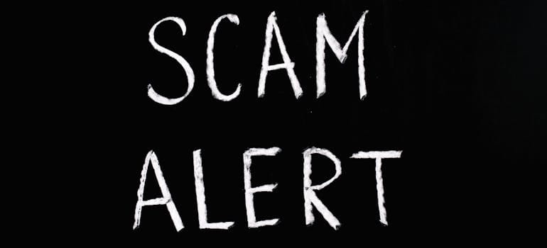 Scam Alert sign