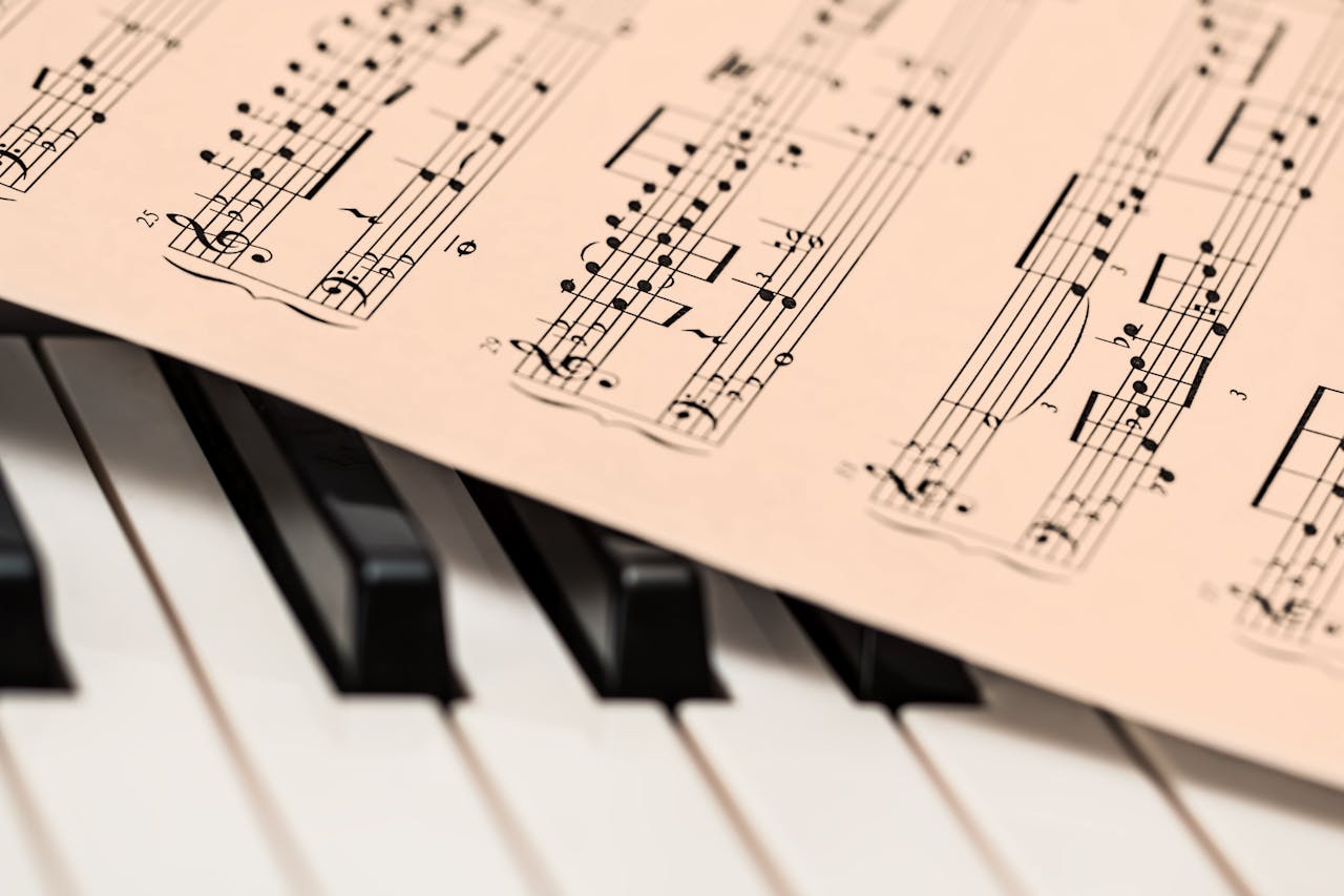 Picture of piano keys