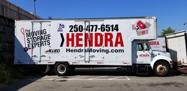 Hendra truck parked waiting to be loaded