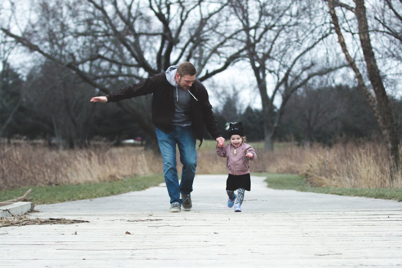 Picture of an adult and a child