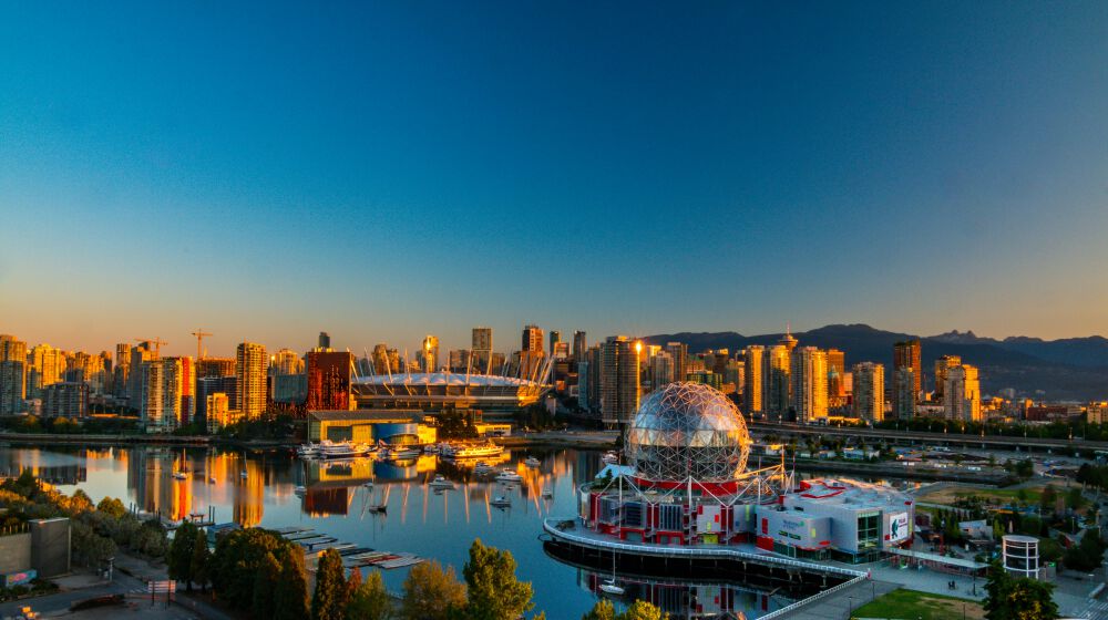 an aerial view of the city you can witness when relocating from Victoria to Vancouver
