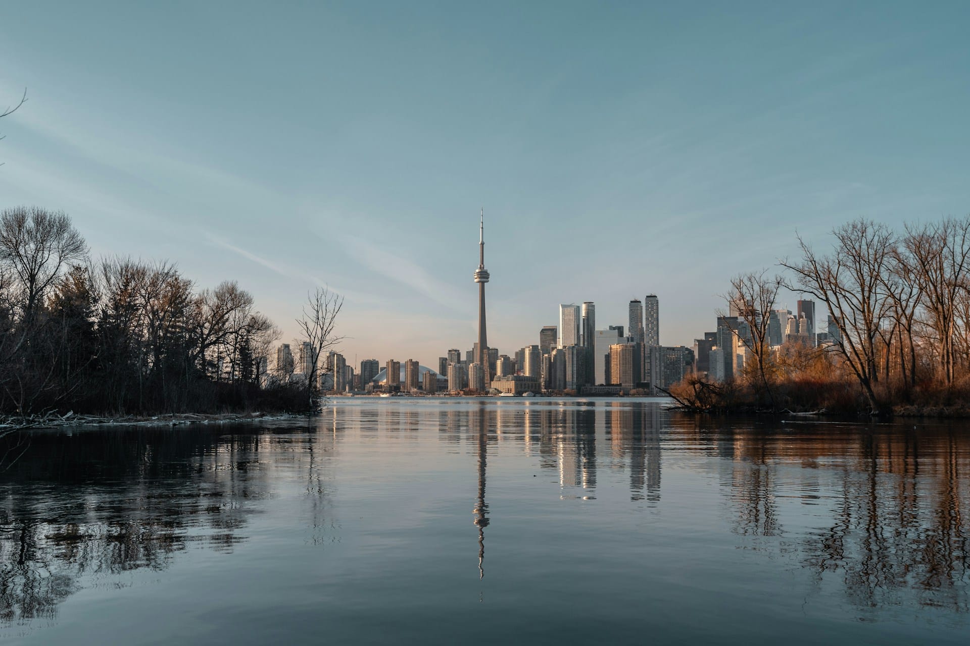 the Toronto skyline you can witness after moving to Ontario
