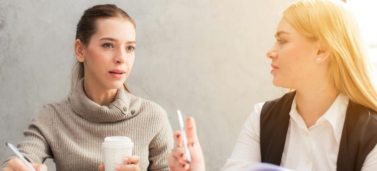women talking about starting fresh in Saskatchewan