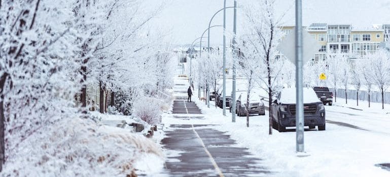  Street covered in Snow Covered 