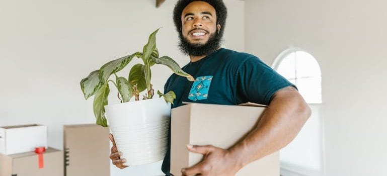 a man moving