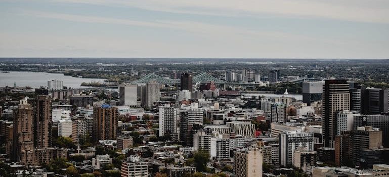 City Skyline Under White Sky