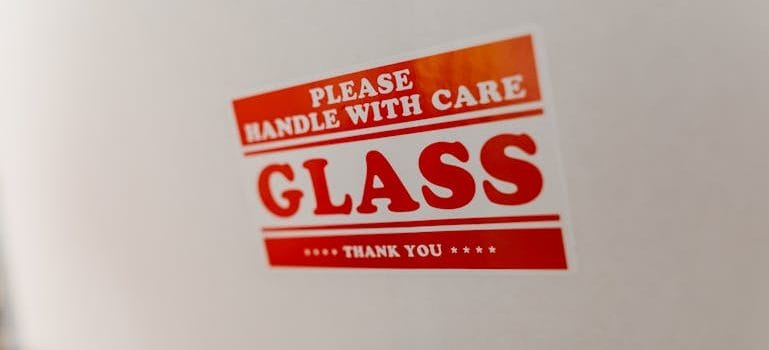 Close-Up Shot of a a Fragile Package