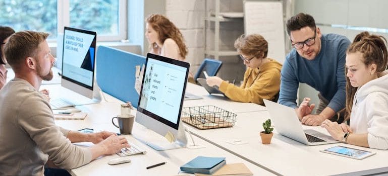 People Working in front of the Computer