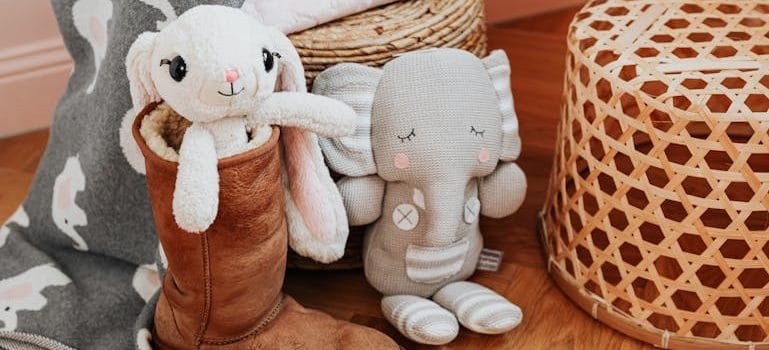 Stuffed Animals on a Floor