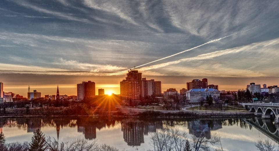 Skyline during Sunrise