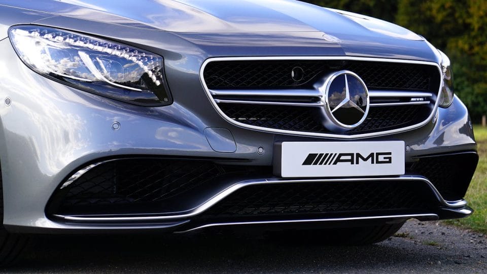 Close-up of the Front of a Mercedes-AMG S 63