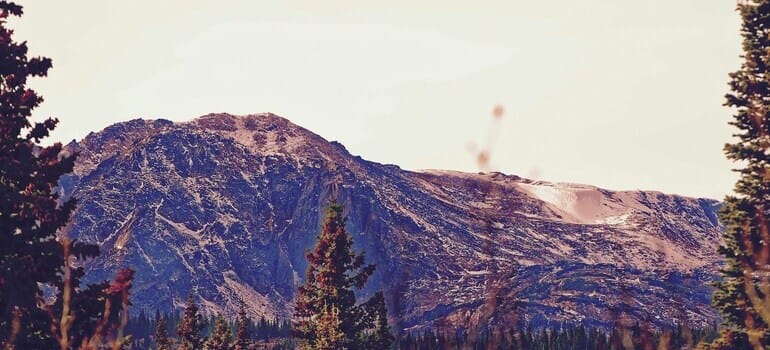 Violet mountain