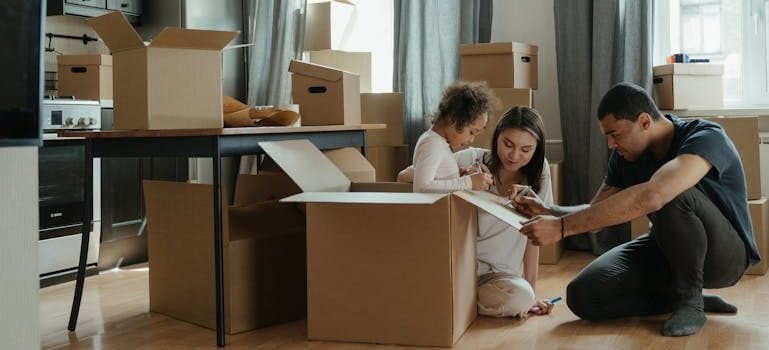 a family getting ready for Moving from Victoria to Vancouver