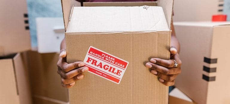 a man holding a box