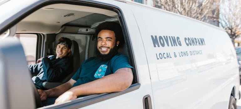 men in the van