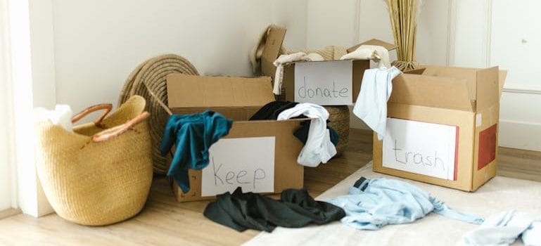 Assortment of Items on Carton Boxes
