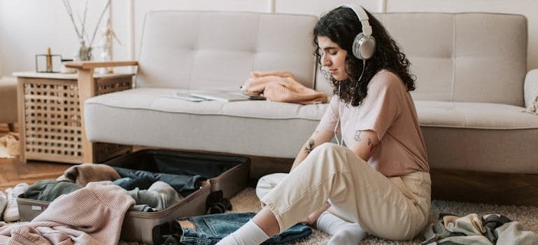 a woman learning how to pack like a pro